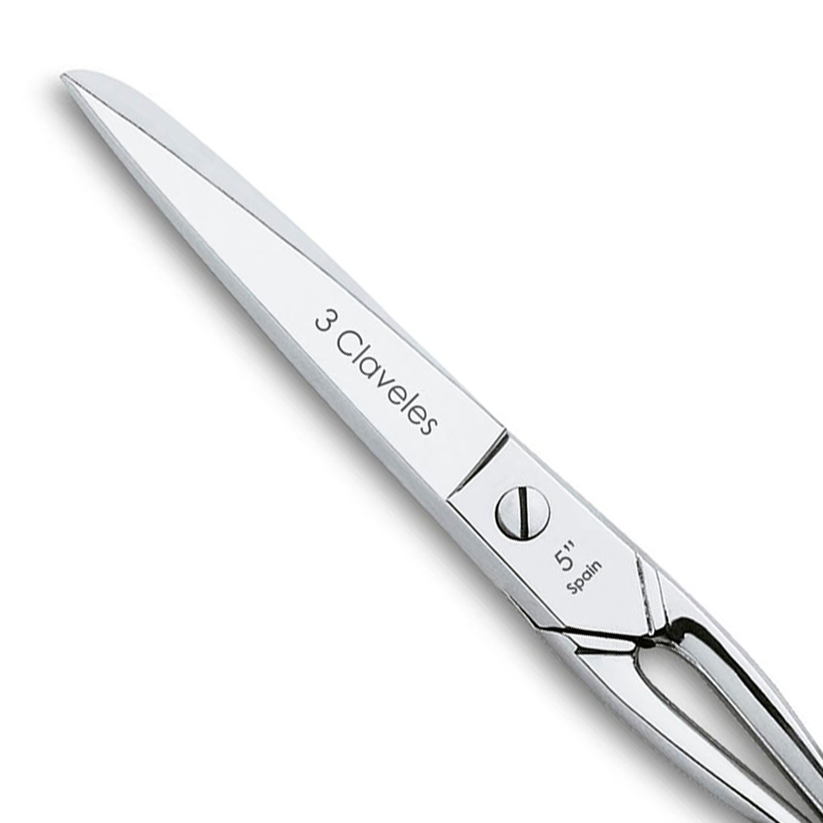 3 Claveles - Tijeras de Costura Profesionales Tipo Catalanas, Varios Usos, 12.5 cm - 5"