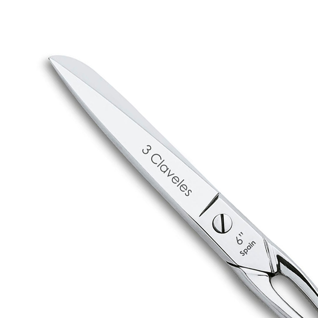 3 Claveles - Tijeras de Modista Profesionales, Varios Usos, 15 cm - 6"
