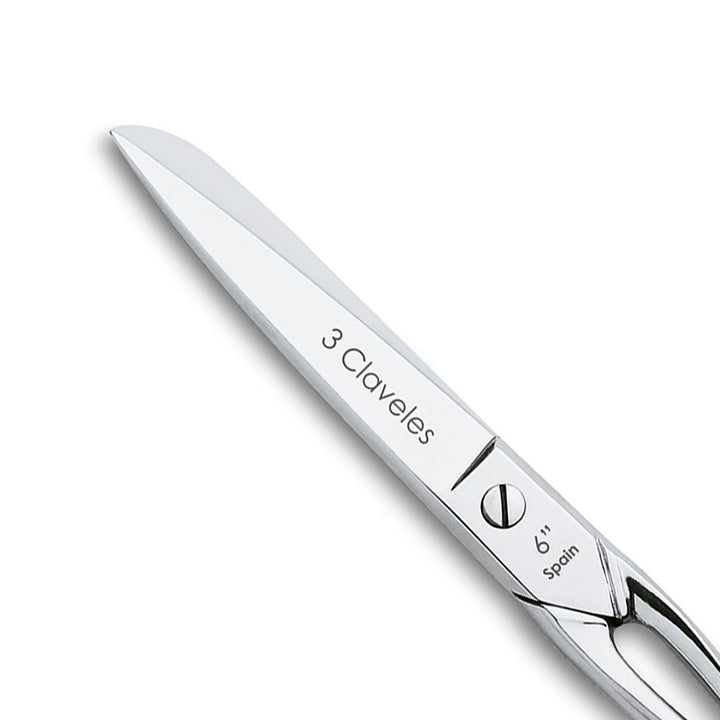 3 Claveles - Tijeras de Modista Profesionales, Varios Usos, 15 cm - 6"