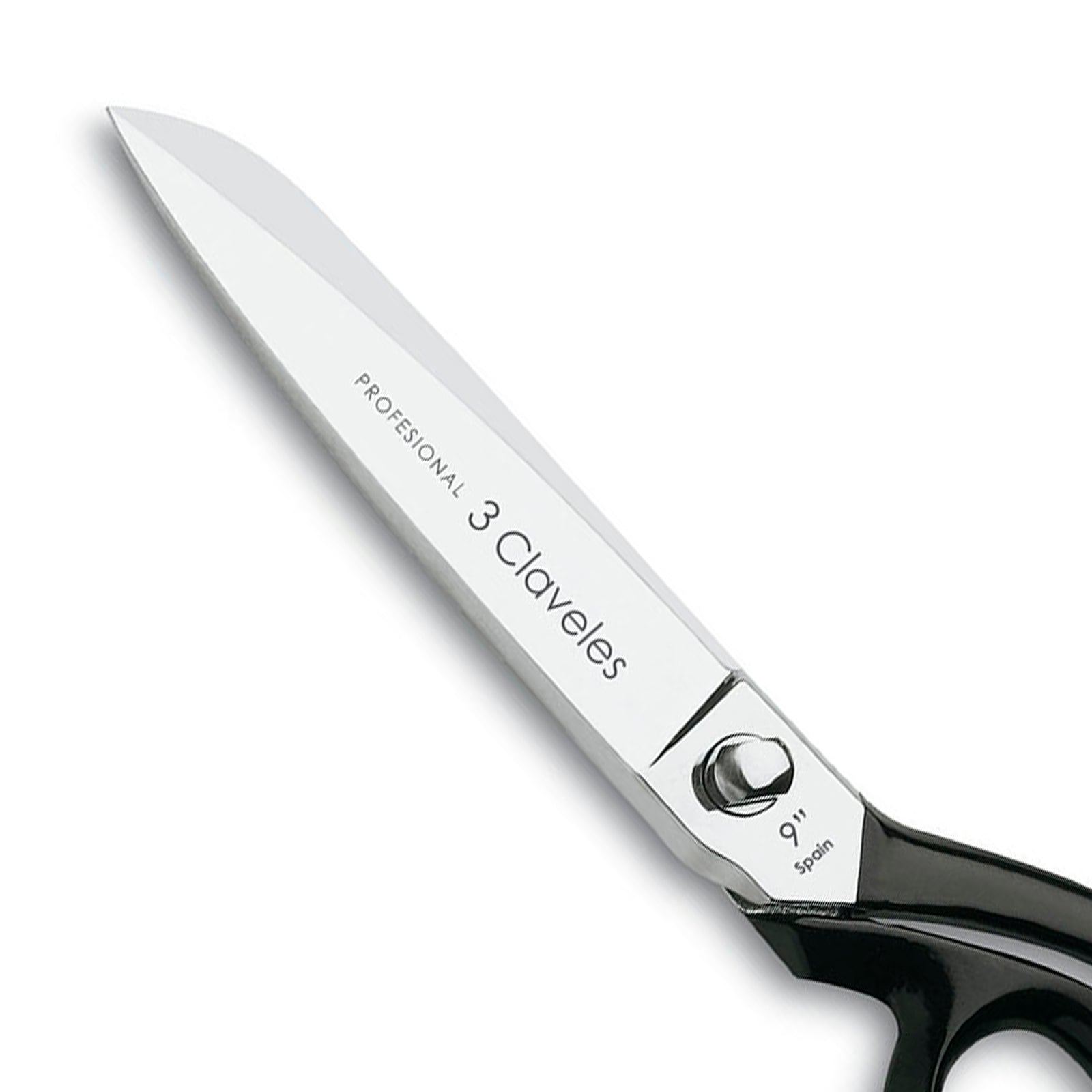 3 Claveles - Tijeras de Sastre Profesionales para Diestros, Varios Usos, 23 cm - 9"
