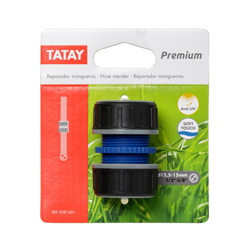 TATAY Premium - Reparador Rápido Universal para Mangueras de 1/2" y 5/8" Anti UV