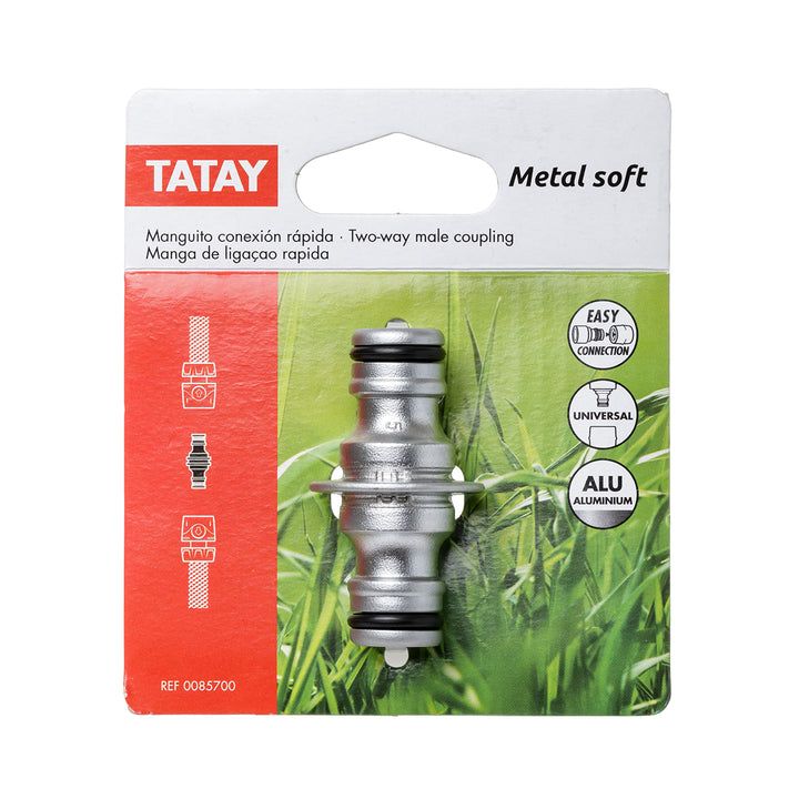 TATAY Metal Soft - Manguito Universal de Conexión Rápida para Mangueras Aluminio