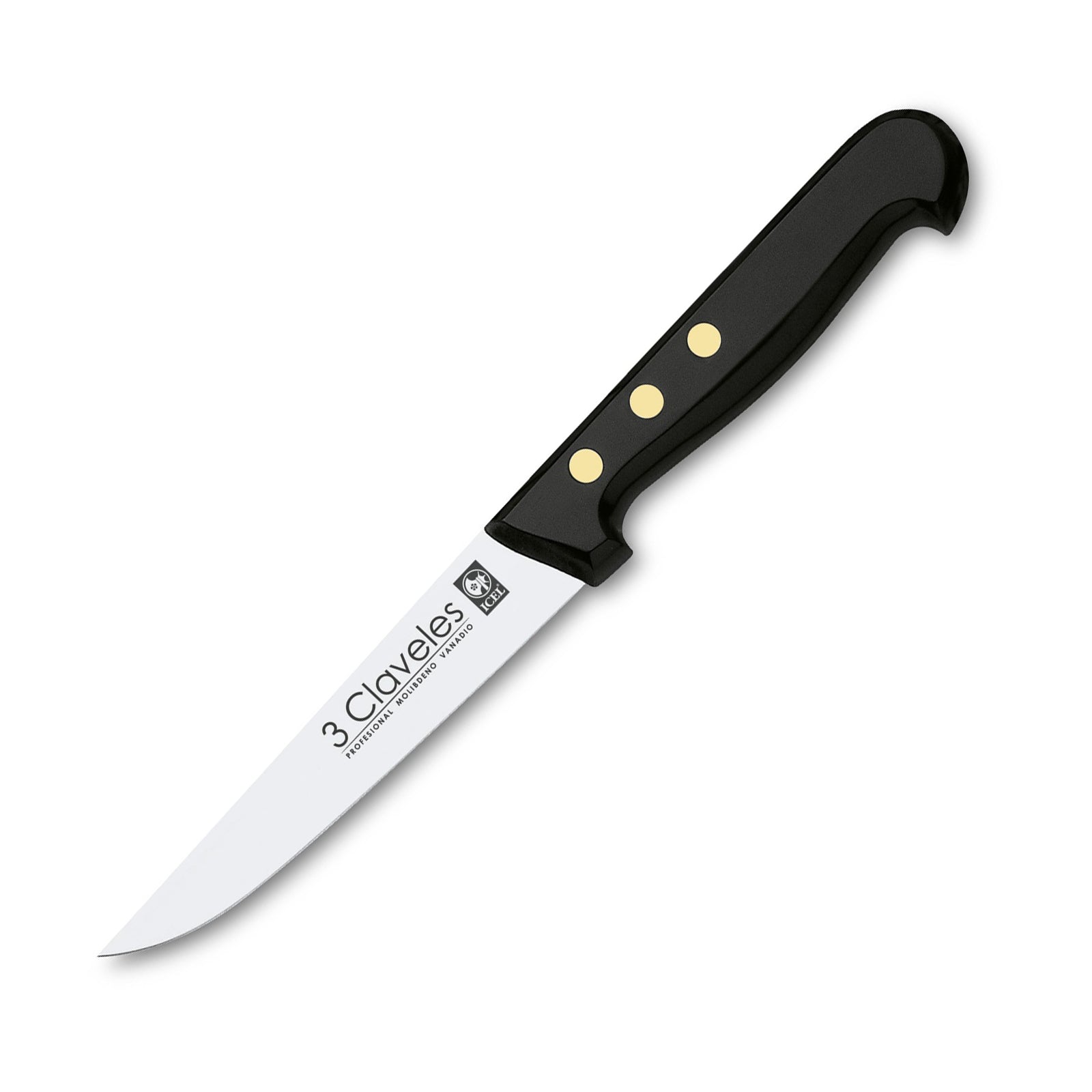 3 Claveles Uniblock - Cuchillo Cocina Profesional 13.5 cm Acero Inoxidable Mango POM FH