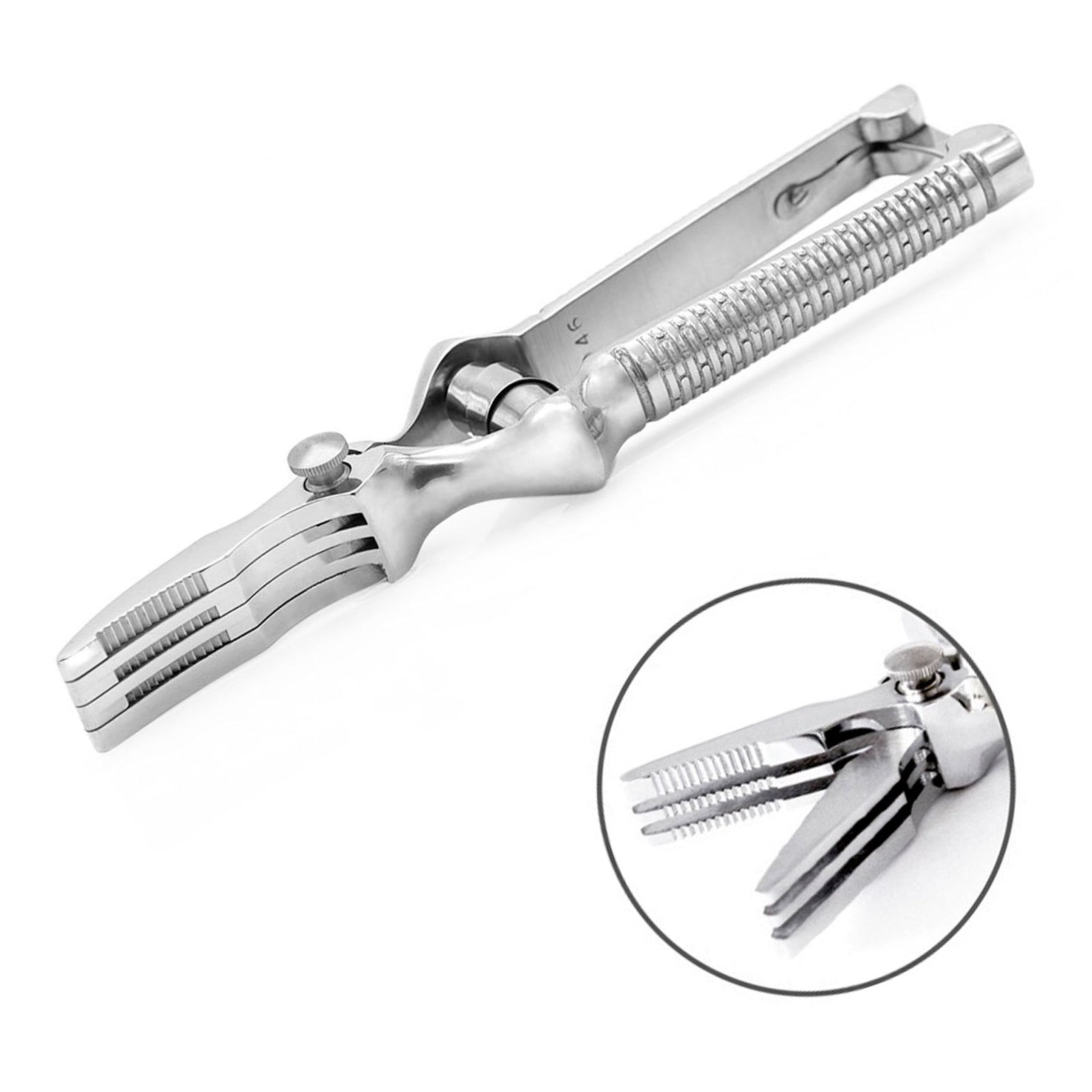 3 Claveles 433 - Masticador Curvo Desmontable Acero Inoxidable Forjado 7" 18 cm