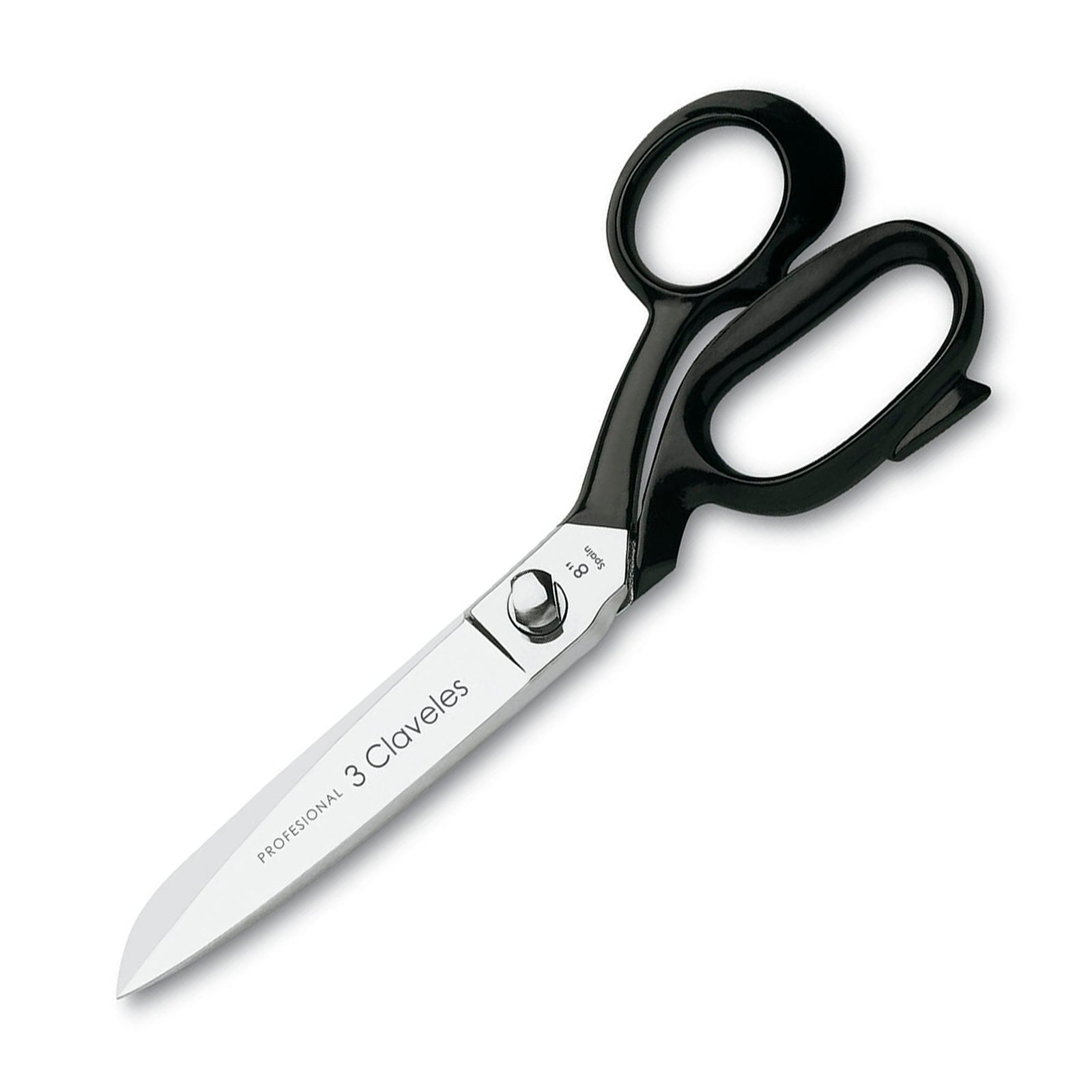 3 Claveles - Tijeras de Sastre Profesionales para Diestros, Varios Usos, 20 cm - 8"