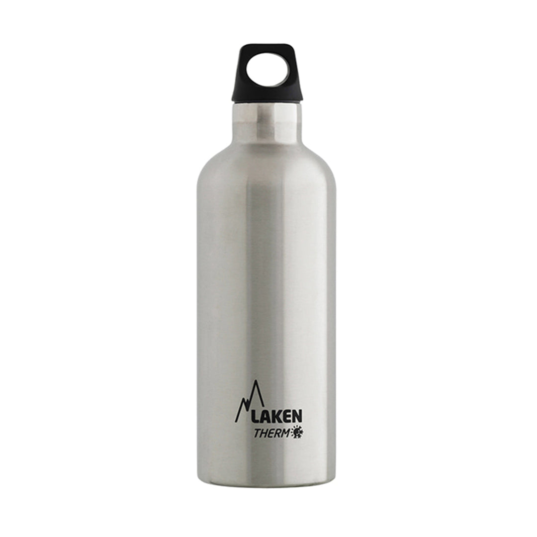 LAKEN Futura - Botella Térmica de Boca Estrecha 0.5L en Acero Inoxidable. Plata