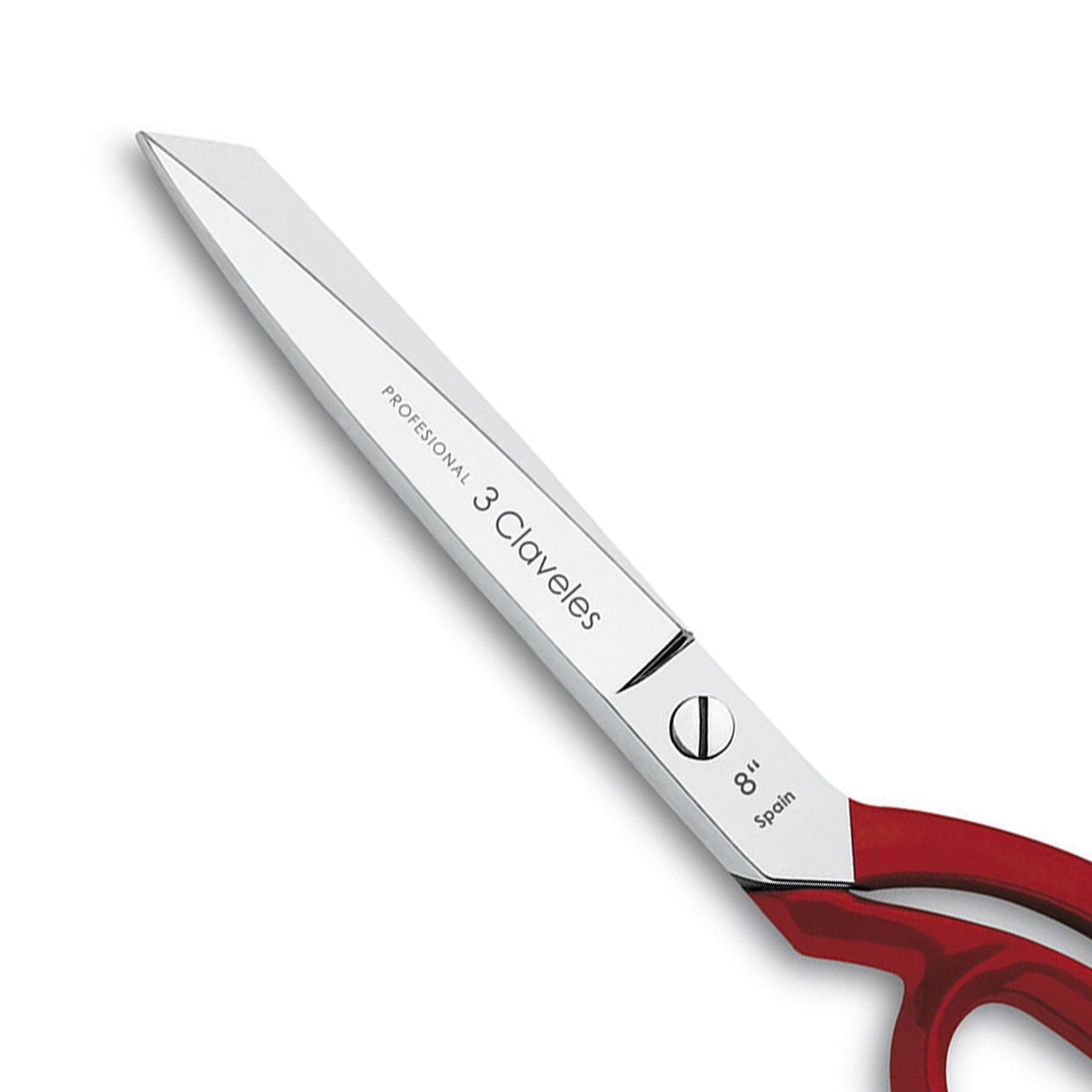 3 Claveles - Tijeras de Sastre Profesionales para Diestros, Varios Usos, 20 cm - 8"