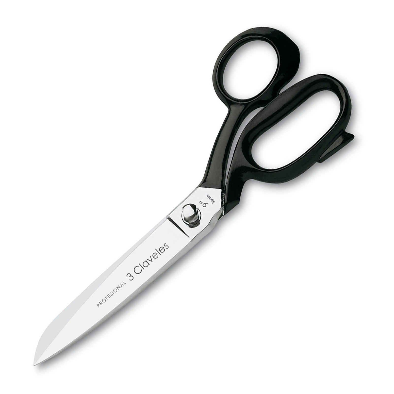 3 Claveles - Tijeras de Sastre Profesionales para Diestros, Varios Usos, 23 cm - 9"
