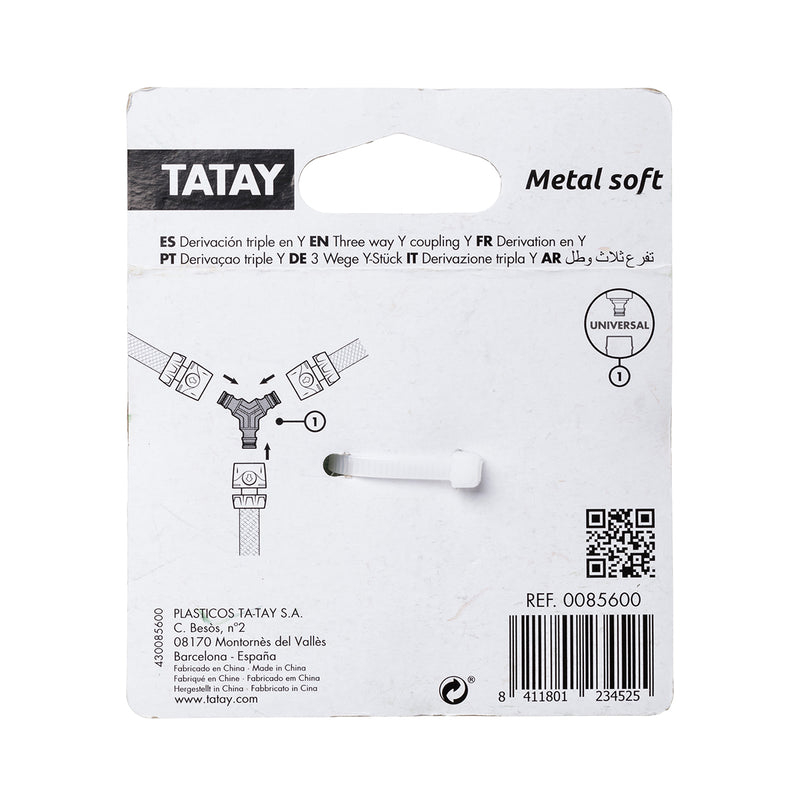 TATAY Metal Soft - Derivación Universal de Conexión Rápida para Mangueras Aluminio