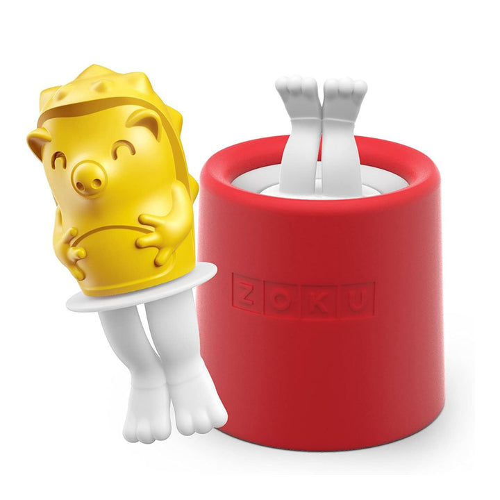 ZOKU Character Pop - Molde para Helados en Silicona con Palito Incluido. Erizo