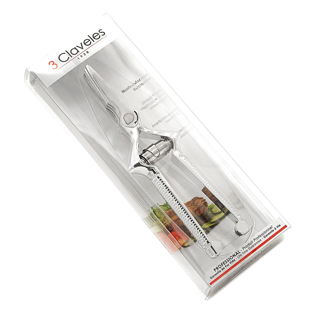 3 Claveles 430 - Masticador Recto Desmontable Acero Cromado Forjado 7" 18 cm