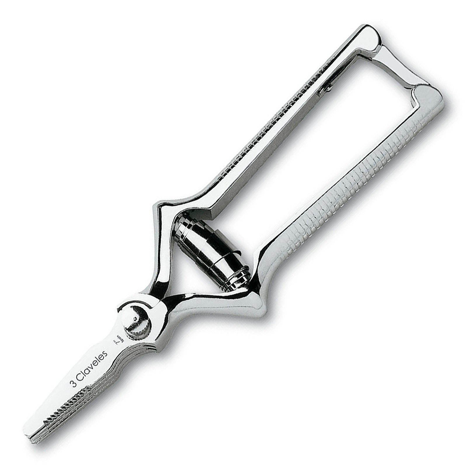 3 Claveles 430 - Masticador Recto Desmontable Acero Cromado Forjado 7" 18 cm