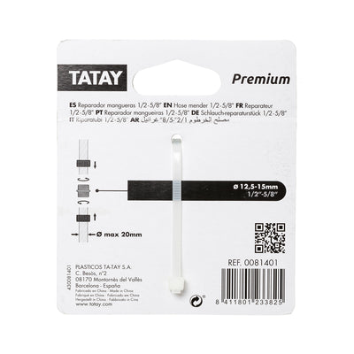 TATAY Premium - Reparador Rápido Universal para Mangueras de 1/2" y 5/8" Anti UV