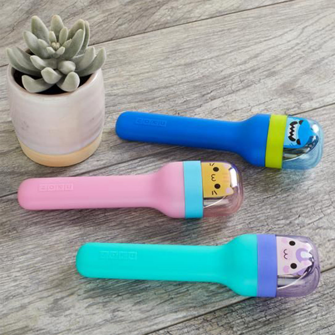 ZOKU Kids - Kit de Cubiertos Infantiles en Acero Inoxidable con Estuche. Kitty