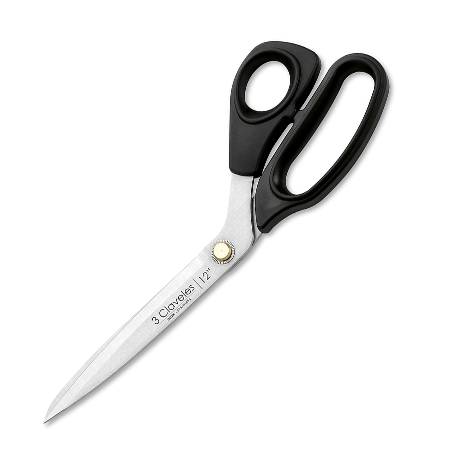 3 Claveles - Tijeras de Sastre Profesionales para Diestros, Varios Usos, 30 cm - 12"