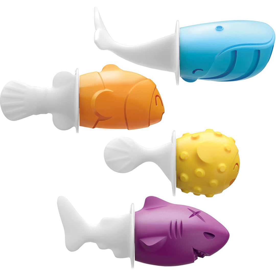 ZOKU Fish Pop - Molde para Helados en Silicona con Palitos Incluidos. Azul