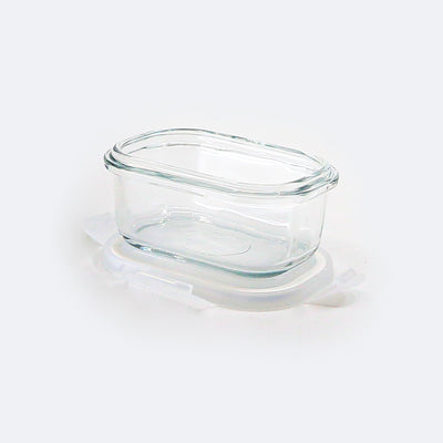 Glasslock Classic - Recipiente Hermético Rectangular de 150 ml en Vidrio Templado