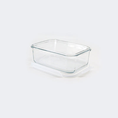 Glasslock Fancy - Recipiente Hermético Rectangular de 715 ml en Vidrio Templado