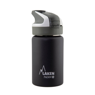 LAKEN Summit - Botella Térmica con Boquilla 0.35L en Acero Inoxidable. Negro