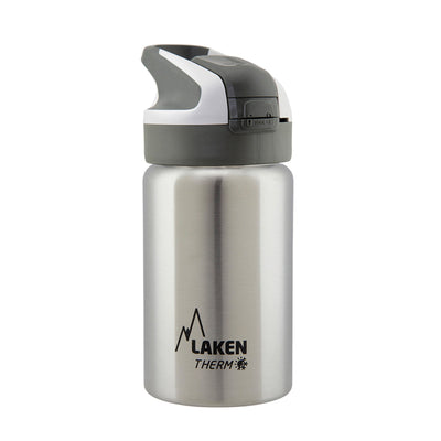 LAKEN Summit - Botella Térmica con Boquilla 0.35L en Acero Inoxidable. Plata