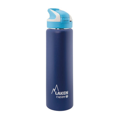 LAKEN Summit - Botella Térmica con Boquilla 0.75L en Acero Inoxidable. Azul