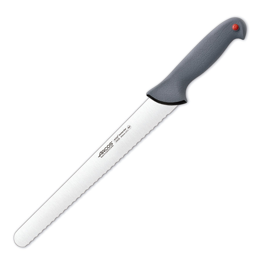 ARCOS Colour Prof - Cuchillo Pastelero Perlado 30 cm Acero Inoxidable Forjado Nitrum