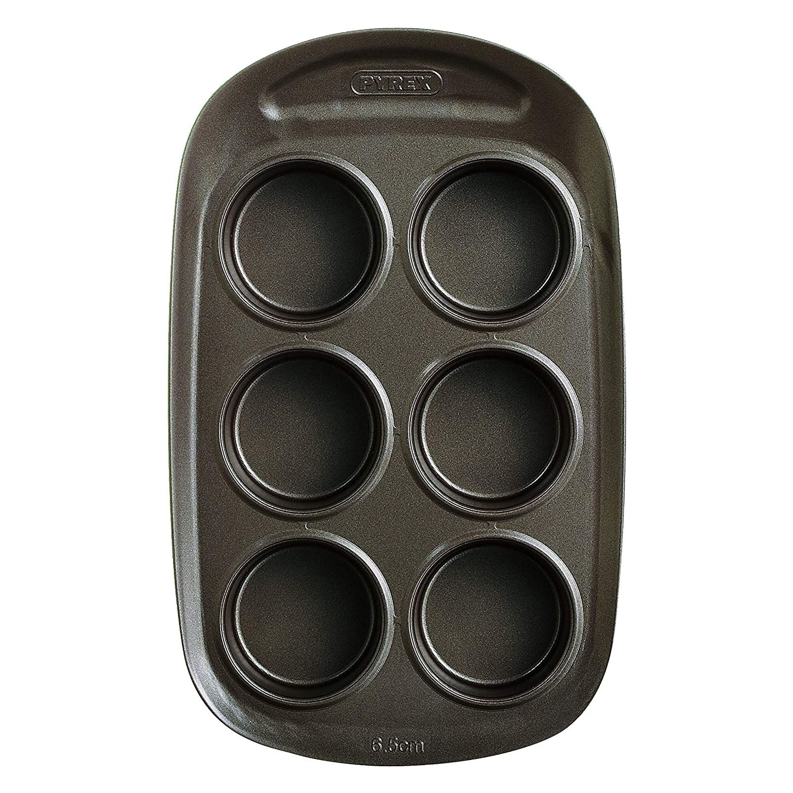 PYREX Asimetría - Molde para Hornear 6 Magdalenas en Acero Antiadherente
