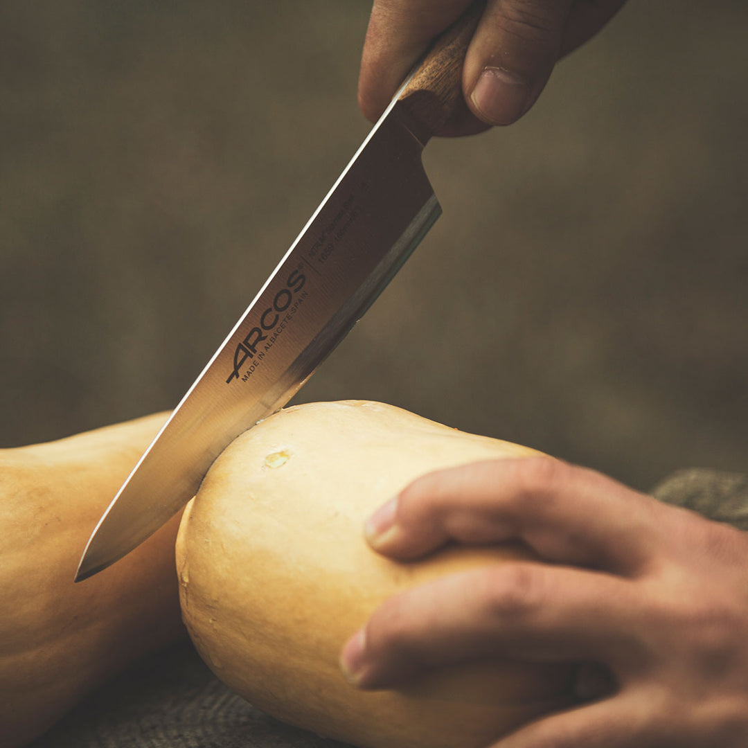 ARCOS Nórdika - Cuchillo Cocinero 16 cm Acero Inoxidable Nitrum. Mango de Ovengkol