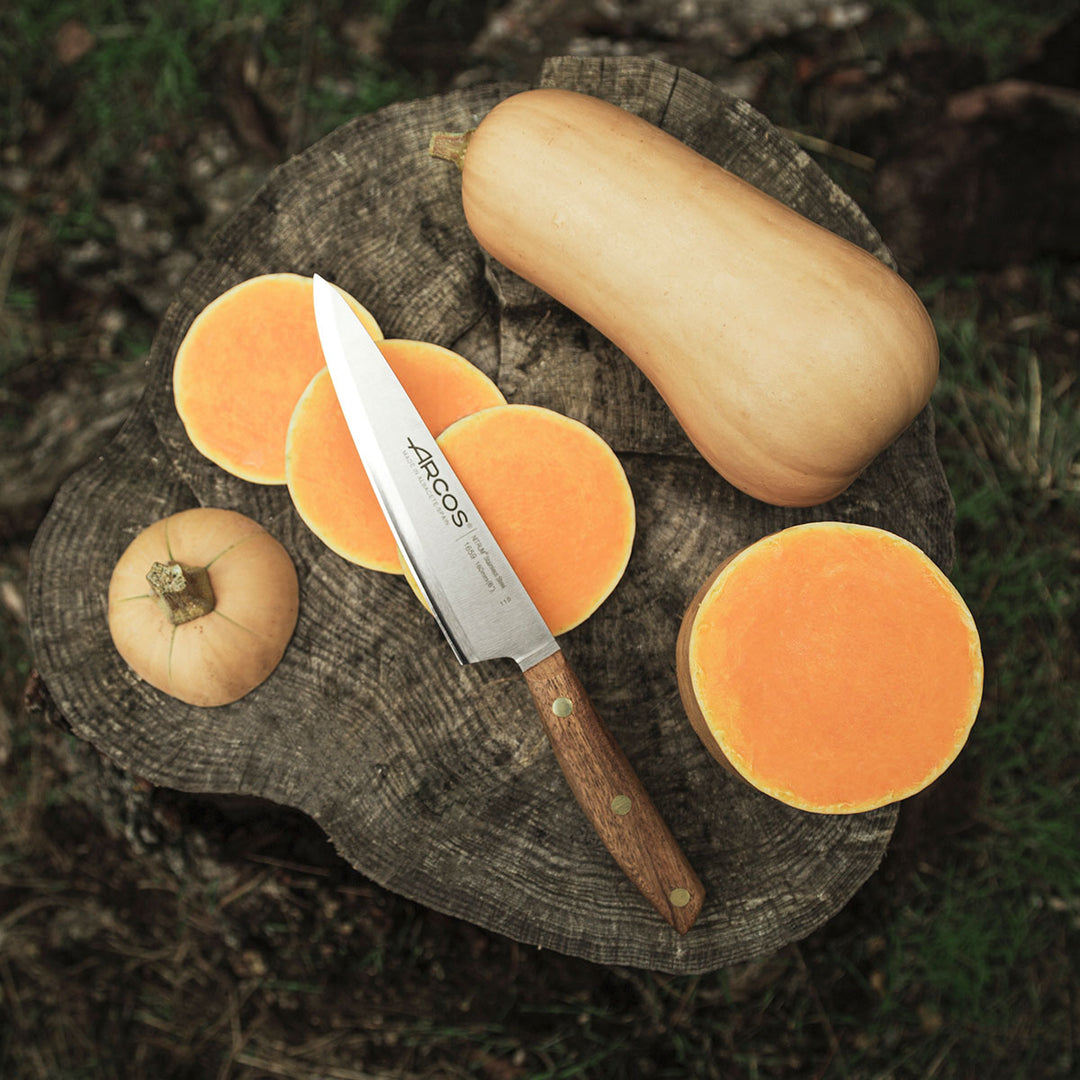 ARCOS Nórdika - Cuchillo Cocinero 16 cm Acero Inoxidable Nitrum. Mango de Ovengkol