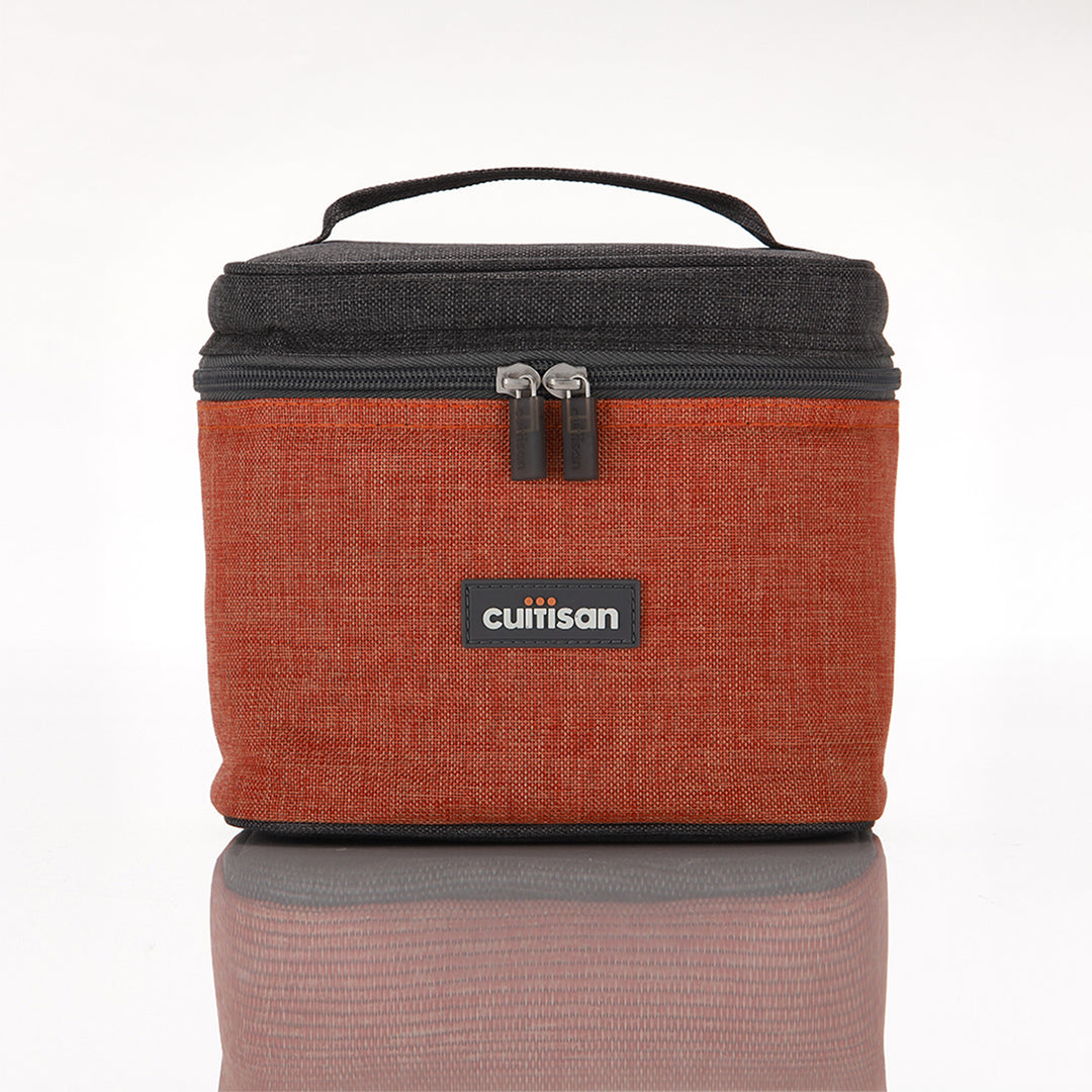 Cuitisan TO GO - Bolsa Térmica con 2 Recipientes de 0.37L y 0.98L en Acero Inoxidable