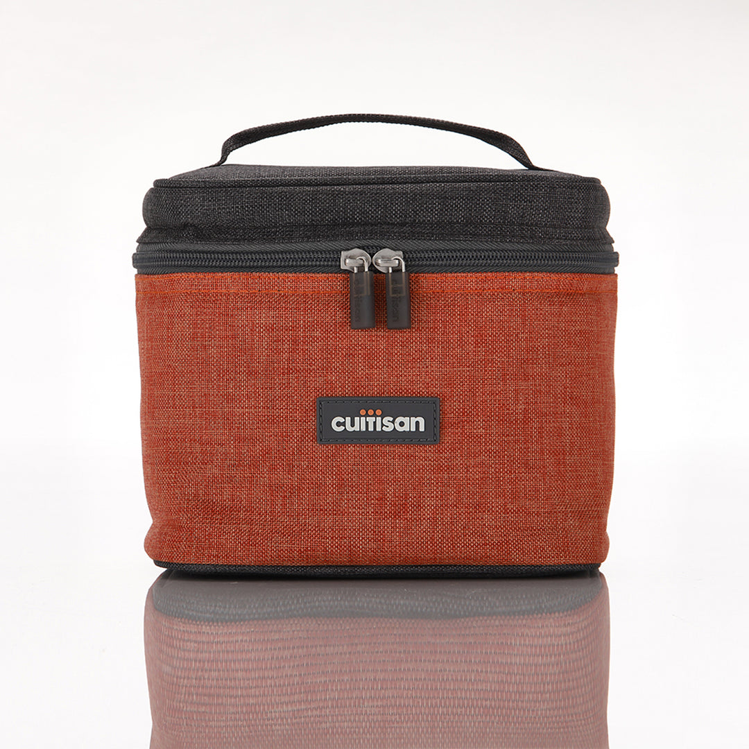 Cuitisan TO GO - Bolsa Térmica con 3 Recipientes de 0.37L y 0.58L en Acero Inoxidable