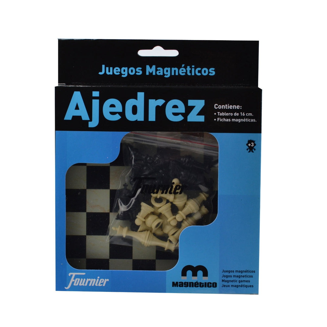 FOURNIER 28982 - Juego de Mesa, Tablero Ajedrez Magnético Mini