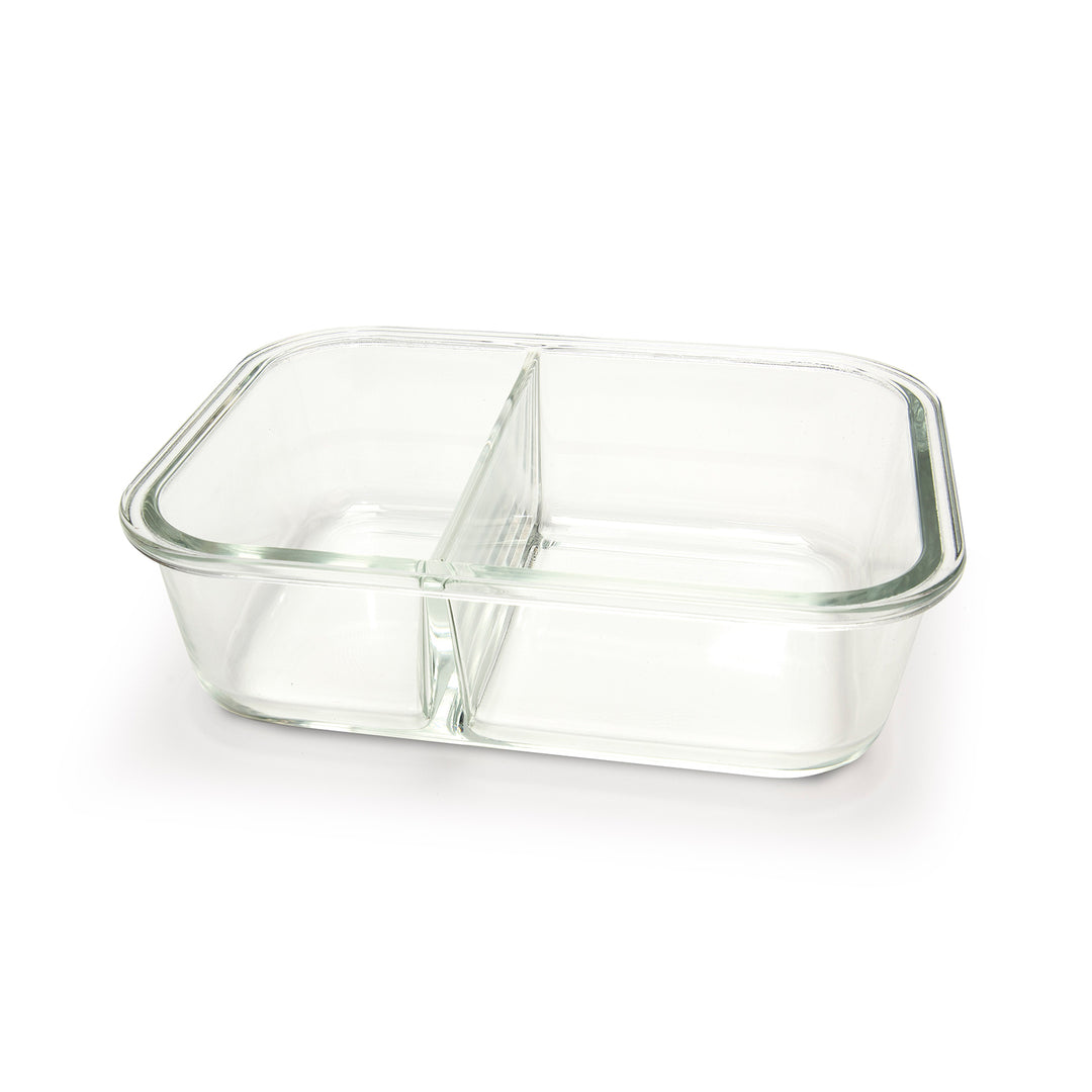 IRIS - Recipiente Rectangular Doble Hermético 0.95L en Vidrio Borosilicato