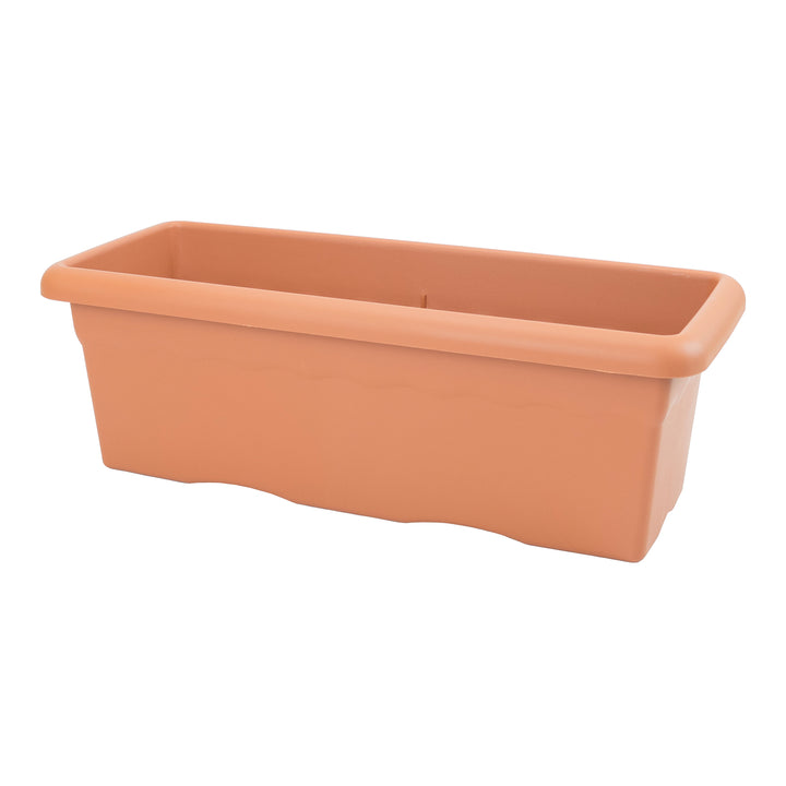 Plastiken TERRA - Jardinera Rectangular, Medida 80 cm 31L. Terracota