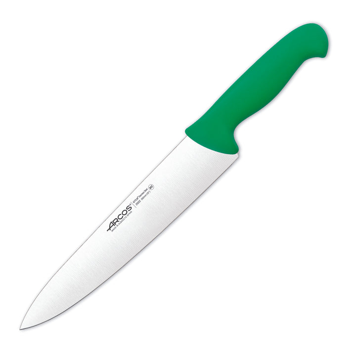 ARCOS Serie 2900 - Cuchillo Profesional Cocinero 25 cm Acero NITRUM. Verde