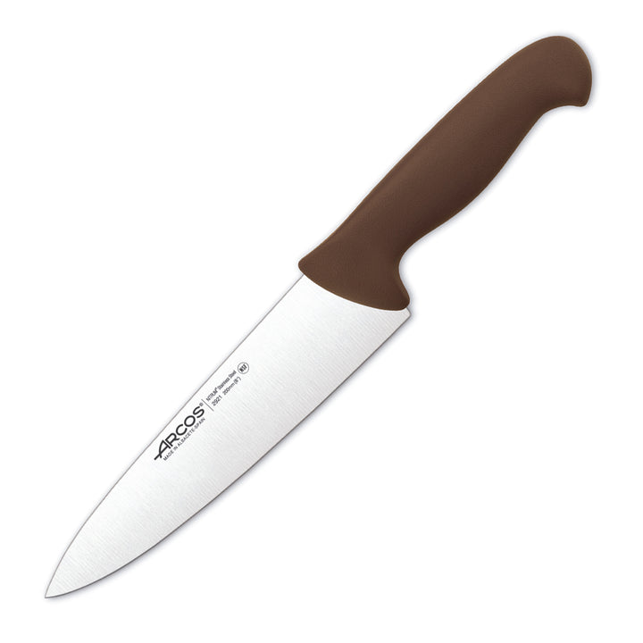 ARCOS Serie 2900 - Cuchillo Profesional Universal Cocinero 20 cm Acero NITRUM. Marrón