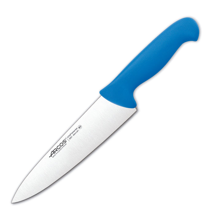 ARCOS Serie 2900 - Cuchillo Profesional Universal Cocinero 20 cm Acero NITRUM. Azul