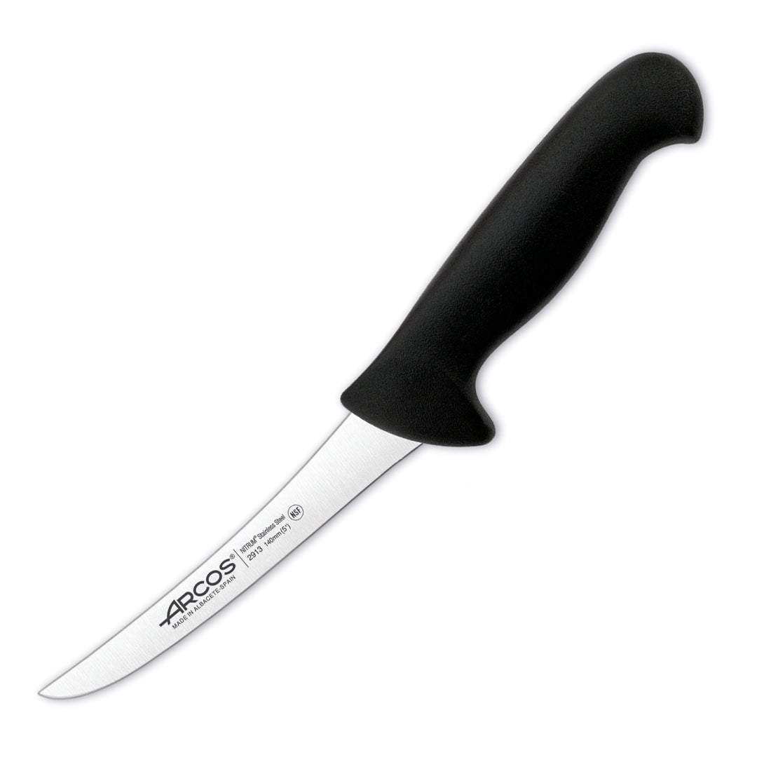 ARCOS Serie 2900 - Cuchillo Profesional Deshuesador 14 cm Acero NITRUM. Negro