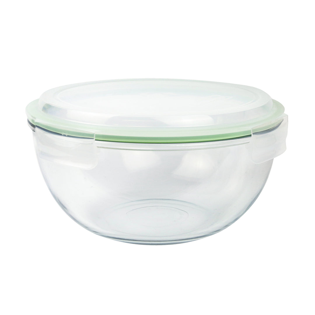 Glasslock Bowl - Ensaladera Hermética Redonda con Tapa de 4L en Vidrio Templado