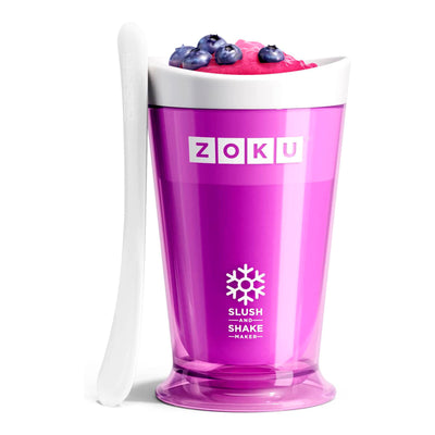 ZOKU Slush - Vaso para hacer Granizados y Helados. Incluye Cuchara. Púrpura