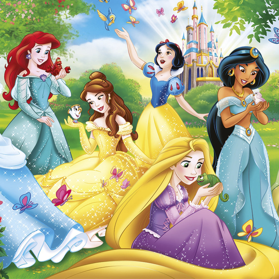 Shuffle Fun Princess - Juego de Cartas Infantil Cuentos de Princesas con Figuras de Ariel y Rapunzel