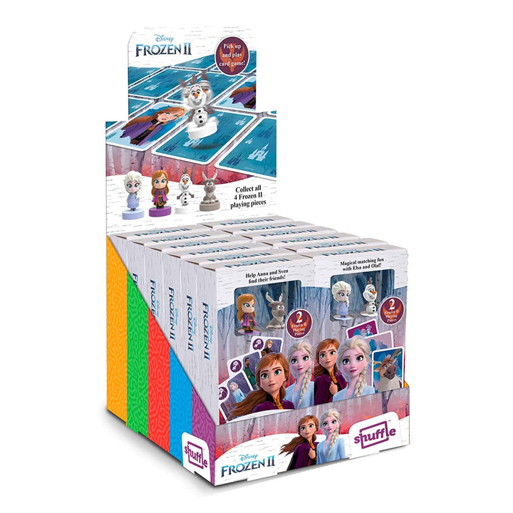 Shuffle Fun Frozen II - Juego de Cartas Infantil Busca la Pareja con Figuras de Elsa y Olaf