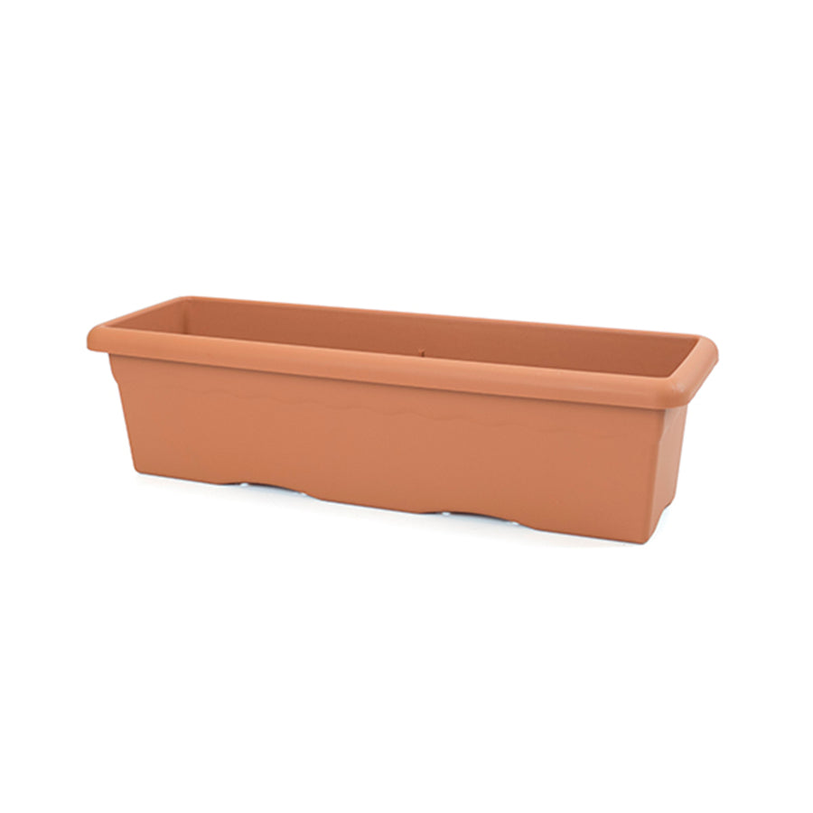 Plastiken TERRA - Jardinera Rectangular, Medida 60 cm 33L. Terracota