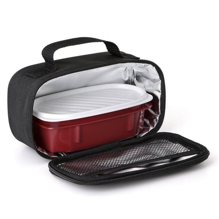 TATAY Urban Food Casual - Juego de 2 Bolsas Térmicas Porta Alimentos con Recipientes. Negro