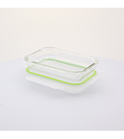Glasslock Plus Type - Recipiente Rectangular de 0.35L en Vidrio Templado con Tapa Alta